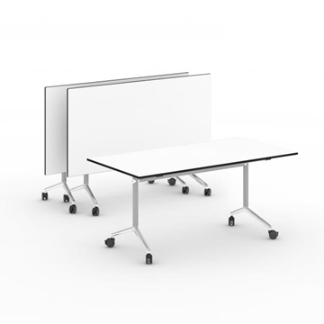 Image de Table pliante ALUFLOOP sur roulettes H 74 cm